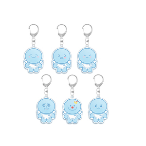 Blue Group Cartoon Acrylic PVC UV Printing High Quality Fashion Trend Customized Color Key Chain Pendant Q Version Doll Souvenir - Product Image 2