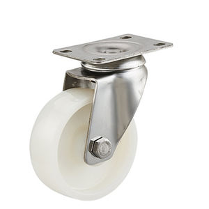 2,5/3/4/5 Zoll Edelstahl Industrie gummi wagen Räder aus drehbaren <span class=keywords><strong>Nylon</strong></span>/PP-Lenkrädern mit Bremse - Product Image 4