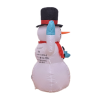 Bon marché, bonhomme de neige gonflable géant étanche, inflables drôles de noël, navidenos con luz, décorations, modèle gonflable