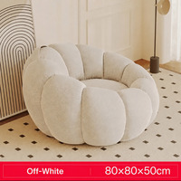 Canapé paresseux moderne et minimaliste, fauteuil de loisirs, canapé citrouille, style Tatami, populaire sur internet, pour balcon, chambre, salon, bureau à domicile, couleur crème