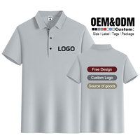 Camisas Polo Personalizadas con Logotipo Bordado para Hombre, Camiseta de Manga Corta sin Costuras, Polo de Negocios con Solapa para Verano, Estilo Ejecutivo Anti-Pilling