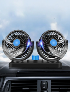 Ventilador Duplo USB 24V <span class=keywords><strong>12V</strong></span> para Caminhão, Ventilador Elétrico para Carro com Botão Independente, Grande Fluxo de Ar, Ajustável em 360 Graus - Product Image 5