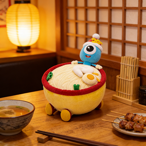 อาหาร IP อนุพันธ์การปรับแต่งถ้วยราเม็งน่ารักร้านตุ๊กตาของที่ระลึกของจราจรสามารถพิมพ์โลโก้แบรนด์ได้ - Product Image 2