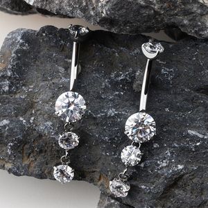 Design personalizzato <span class=keywords><strong>ombelico</strong></span> Piercing anello F136 punta di titanio interno anello <span class=keywords><strong>ombelico</strong></span> filettato pronto per la spedizione - Product Image 3