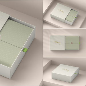 Custom Color Decoration Process Coated Paper Gift Packaging Drawer Box with Logo Customize - Product Image 4