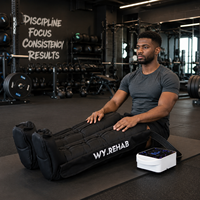 Bottes de récupération Elite pour athlètes - Système de compression séquentielle intelligent pour la réparation musculaire et la récupération rapide - Version sans fil pour la salle de sport