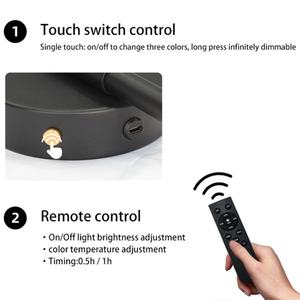 Applique murale sans fil rechargeable, luminaire mural décoratif en forme de longue bande, avec télécommande et batterie intégrée - Product Image 6