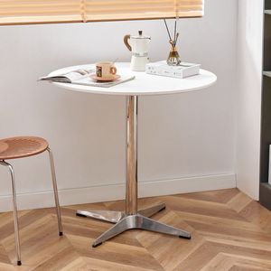 Table de salle à manger d'occasion en acier nordique, populaire sur internet, pour restaurant, bureau, <span class=keywords><strong>petit</strong></span> appartement, usage domestique, design moderne, pour négociations - Product Image 2