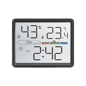 Đ<span class=keywords><strong>a</strong></span> chứ<span class=keywords><strong>c</strong></span> năng trong nhà nhiệt độ độ ẩm Monitor Đồng hồ <span class=keywords><strong>C</strong></span>/F LCD màn hình hộ gia đình Nhiệt kế ẩm kế - Product Image 2