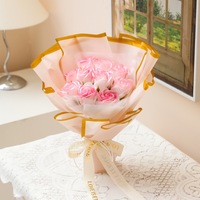 Boîte cadeau Bouquet Saint-Valentin Savon rose Fleur éternelle Art Fleur Vente en gros de fleurs