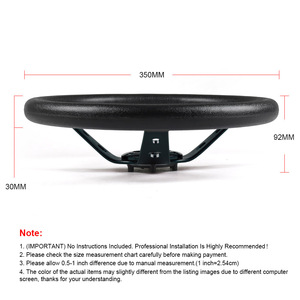 <span class=keywords><strong>Volant</strong></span> de course automobile en cuir PU de 14 pouces (350 mm) avec plaque adaptatrice 70 mm PCD pour Logitech G29 G920 <span class=keywords><strong>G923</strong></span> pour jeux de course - Product Image 4