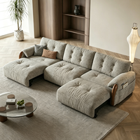 ATUNUS Canapé modulaire électrique moderne pour salon, design en tissu chenille, ensemble de canapés inclinables électriques