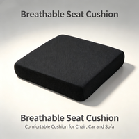Coussin de siège en mousse à mémoire de forme 18 x 16 x 3 pouces avec housse lavable, support ergonomique pour soulager la douleur et le confort quotidien