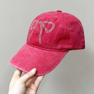 Rhinestone Butterfly Baseball <strong>Cap</strong> Women's Sequin Flower Breathable Mesh <strong>Cap</strong> Casual Versatile Shade Sunscreen <strong>Peaked</strong> Hat - Product Image 4