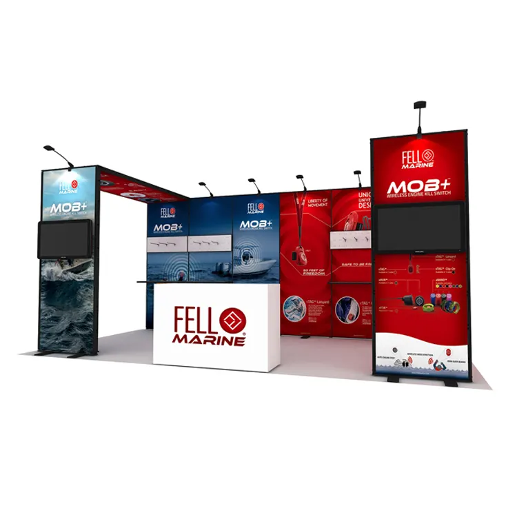 Easy set up aluminum 10x20 Modern modular event trade show booth Expo Display Exhibition Stand