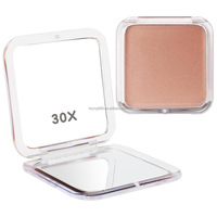 High-End 30X Magnifying Mini Double Sided Compact Makeup Mirror Custom Logo Small Foldable Mirror for Purse or Pocket