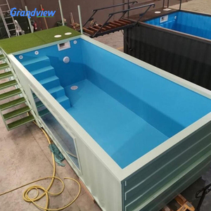 Hot bán vận chuyển container hồ bơi 40ft 20ft ngoài trời trên mặt đất hồ bơi - Product Image 6
