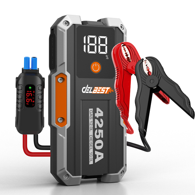 High Capacity Battery Jumper Booster Emergency Portable Car Power Bank 12V 4USB Jumpstart 28000MAH Jump Starter for Car