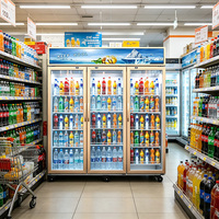 Gabinete Vertical para Bebidas OEM Personalizado con Servicio de Diseño de Logotipo Gratuito y Control Digital de Temperatura para Supermercado