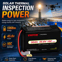 بطارية VIWIPOW شبه صلبة 12S 45.6V 30000mAh 10C للطائرات بدون طيار FPV، الأكثر مبيعًا بالجملة مع عمر طويل