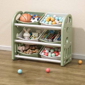 Estantería de plástico plegable de último diseño, muebles, armario de almacenamiento para niños, librería para dormitorio, sala de estar, habitación de juguetes para bebés - Product Image 3