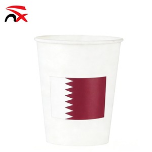 Coupe d'eau en papier 9OZ pour la Coupe du Monde de Football 2026 – Édition Supporters du Venezuela, du Qatar, des Émirats Arabes Unis, de la Jordanie – Idéale pour les fêtes, les célébrations et les bars sportifs - Product Image 3