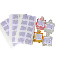 Étiquettes d'ingrédients rectangulaires imperméables pour flacons cosmétiques, étiquettes adhésives durables à finition mate pour flacons de parfum en verre