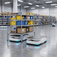 ZENS Nouveau Véhicule à Guidage Automatisé (AGV) Robot à Navigation Laser pour la Logistique d'Entrepôt Intelligent et la Manutention de Matériaux, Type de Levage Autonome
