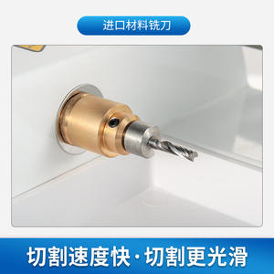 Machine de découpe de verres de lunettes Xioensi, équipement de traitement de la résine et de meulage à sec pour les magasins d'optique, outil de façonnage avec base en aluminium blanc - Product Image 3