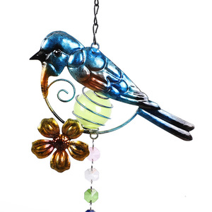 Campanelli eolici in cristallo colorato acchiappasole per uccelli decorazione da appendere ciondolo artigianale con sfera luminosa decorazione per finestre da giardino - Product Image 5