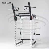 Máquina Smith Tornado Fitness, Estación Multifuncional con Cable, Entrenador Funcional, Rack de Entrenamiento Integrado de Ocho Columnas, Acero, Uso Comercial