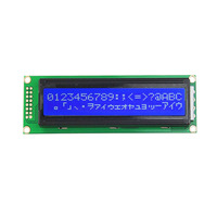 Modul Layar LCD Karakter STN 20x4 2402, Layar LCM dengan Latar Belakang Biru dan Lampu Latar LED Putih dengan Header Pin PCB