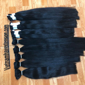 Extensions de cheveux humains vietnamiens de haute qualité à double trame, noirs naturels, lisses, vierges, en lots, vente en gros - Product Image 6
