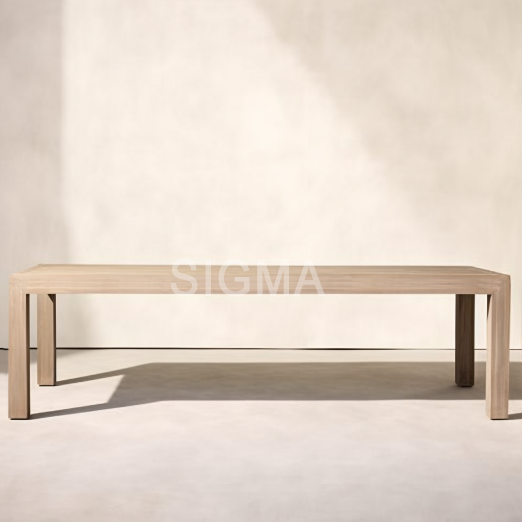 Outdoor Garden Furniture Patio Furniture Teak with rope  Dining Table With Chairs Set Furniture Dining table Sets
