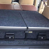 Tiroirs en acier de haute qualité pour voitures 4x4, universels, avec ailes latérales, pour SUV Prado LC120, luxe, glissières supérieures gauche, verrouillables, pour rangement sécurisé et intime