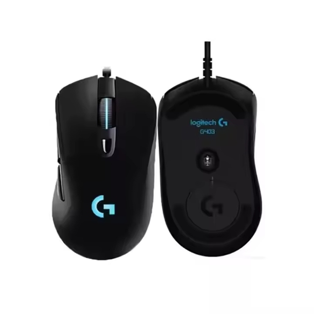Lightweight Logitech G403 Hero Wired 25K RGB Lightsync Braided Cable 25600 DPI USB Optical Gaming Mouse