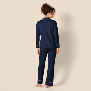 Pijamas de Modal Tejido para Verano con Certificación Oeko y Logotipo Frontal, Sienta <span class=keywords><strong>la</strong></span> Brisa del <span class=keywords><strong>Bosque</strong></span> por <span class=keywords><strong>la</strong></span> <span class=keywords><strong>Noche</strong></span> - Product Image 3