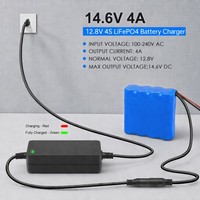 Chargeur de batterie LifePO4 14,6 V 4 A CC CV pour batteries LifePO4 Lipo LFP 12,8 V 4S
