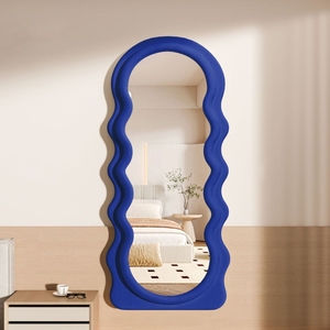 Espejos Rosados Más Vendidos para Decoración, Espejos de Pie, Espejos Creativos con Forma de Ola, Decoraciones DIY para <span class=keywords><strong>Interiores</strong></span> - Product Image 5