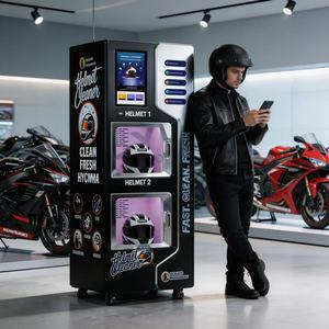 Proveedor de Máquinas Expendedoras Automáticas de Limpieza de Cascos de Motocicleta con Ozono - Product Image 1