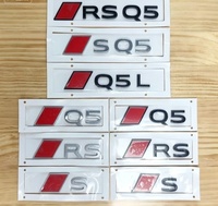Emblème de coffre arrière RS Style Silver Black Warrior pour Audi Q5 Q5L SQ5 – Amélioration et personnalisation