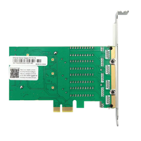 Tarjeta de Red Ethernet Interna PCIe Gigabit de 4 Puertos para Estaciones de Trabajo de Alto Rendimiento Empresarial, Disponible en Stock