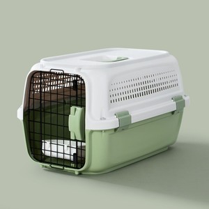 <span class=keywords><strong>Cage</strong></span> de compagnie aérienne pour chat approuvée par la compagnie aérienne avec poignée en pp avec bol suspendu - Product Image 6