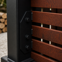 Abri de jardin métallique résistant aux intempéries pour le stockage de bois de chauffage en extérieur, structure en acier haute résistance, abri de jardin durable