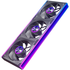 Kit de Ventiladores ARGB Reversibles <span class=keywords><strong>upHere</strong></span> de 360 mm con Control PWM, Ventiladores de Admisión de 120 mm para Cajas de Juegos Panorámicas de Alta Gama, Estética Perfecta - Product Image 1
