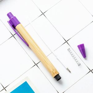 Wholesale Environmental protection Bamboo Promotional Gifts Business Gifts Office School Ballpoint Pen Custom - Product Image 6