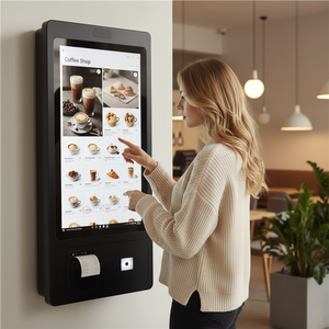 WUXIN - Quiosco de Pago de Autoservicio con Pantalla Táctil de 32 Pulgadas, Lector de Códigos de Barras, Reconocimiento Facial para Mostrar Menús y Pedidos en Restaurantes - Product Image 6