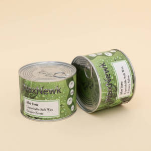 WaxNewK 400g Cera Depilatoria con Aroma a <span class=keywords><strong>Aloe</strong></span> <span class=keywords><strong>Vera</strong></span>, Depilación con Cera Caliente <span class=keywords><strong>en</strong></span> Lata, Cera Suave Indolora <span class=keywords><strong>en</strong></span> Lata - Product Image 4