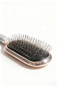 Cepillo desenredante de acero OEM ODM para cabello húmedo y seco, cepillo de masaje para el cuero cabelludo antiestático con ventilación, peine con cojín de aire - Product Image 6