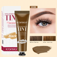 Teinture de sourcils en gel de tatouage avec logo personnalisé Teinture de sourcils professionnelle longue durée et imperméable à l'eau 60 jours
